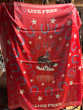 Load image into Gallery viewer, Live Free Patriotic bronc buster