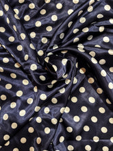 Load image into Gallery viewer, Navy with white polka dots
