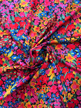 Load image into Gallery viewer, Stunning colorful, vibrant versatile wild rag, made of soft peach skin fabric.
