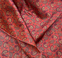 Load image into Gallery viewer, Double sided rich rust paisley
