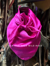 Load image into Gallery viewer, Bright fuchsia pink made of Super soft 100% silk.
